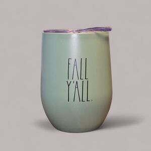 Rae Dunn Green Insulated Tumbler - Fall Y'all